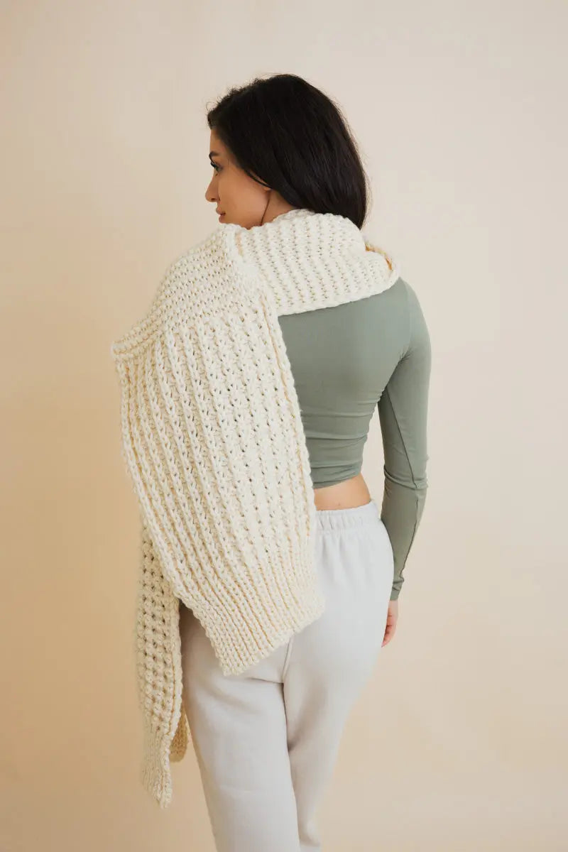 Waffle Weave Oversized Scarf
