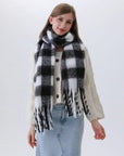 Classic Plaid Fringe Scarf