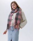 Classic Plaid Fringe Scarf