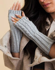Cable Knit Fingerless Gloves