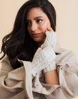 Cable Knit Fingerless Gloves