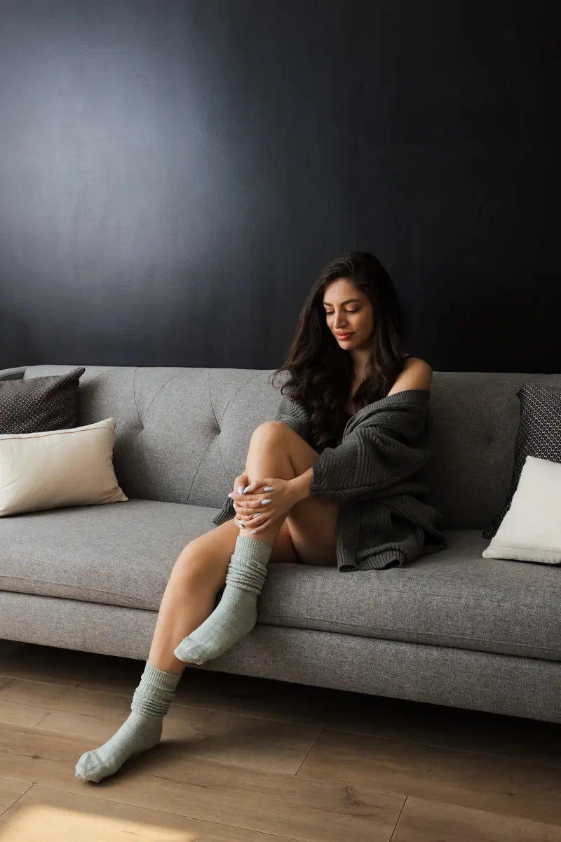 Slouchy Knit Boot Socks – Cozy Scrunch Socks