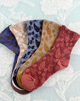Cashew Print Crew Socks – Soft Patterned Women’s Socks