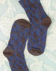 Cashew Print Crew Socks – Soft Patterned Women’s Socks