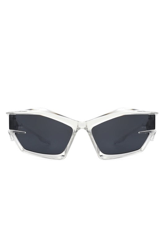 Futuristic Sporty Geometric Sunglasses