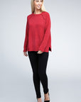 Zenana Raglan Chenille Sweater