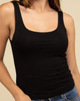 ZENANA Double Layer Round Neck Tank Top