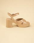 TOUCH-S Crisscross Sandal Heels