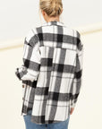 HYFVE Effortless Ease Plaid Print Shacket - Online Only