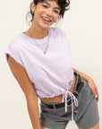 HYFVE Drawstring Hem Crop Top