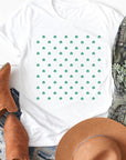 Clover Pattern Graphic Tee