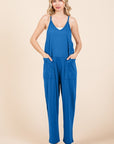 Culture Code Full Size Sleeveless Jumpsuit with Pockets