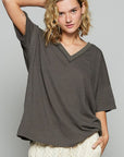 POL V-Neck Half Sleeve T-Shirt