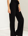 HYFVE Seeking Sultry High-Waisted Tie Front Flared Pants