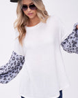 e Luna PLUS Animal Mixed Volume Sleeve Top