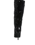 Sitarah Sequin Embellished Stiletto Long Boots