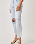 RISEN High Rise Distressed Relaxed Jeans