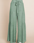 Jade By Jane Tie Front Ruched Pants