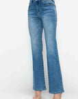 bytos Full Size Cat's Whiskers Mid Rise Bootcut Jeans