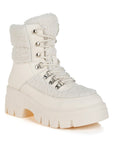 Wellerman Faux Fur Detail Chunky Hiker Boots