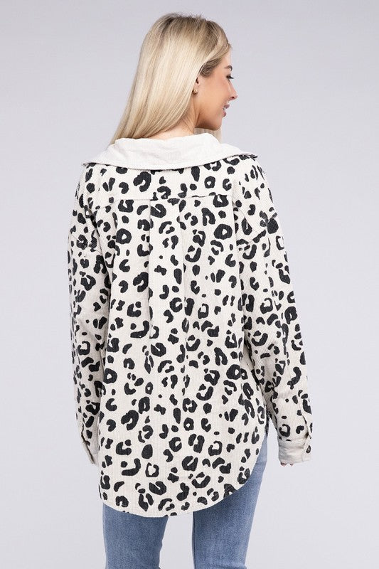 ジャケット・アウター Corduroy Leopard Oversized Down Jacket COOTIE / Corduroy Leopard Oversized Down Jacket