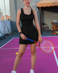 Women's Workout Golf Tennis Dress with Shorts Pocket