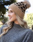 Leopard Knit Beanie