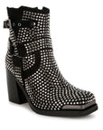 Babbon Studded Harness Detail Ankle Boots