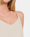 Zenana Two Layered Spaghetti Strap Cami