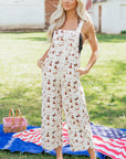 Western Adjustable Buttoned Strap Dungaree Jumpsuit