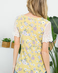 Floral Embroidery Lace Top - Online Only