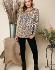 e Luna French Terry Cheetah Print Sweatshirt