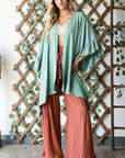 Jade By Jane Wide Sleeve Ruffle Kimono