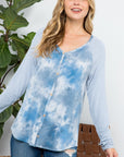 e Luna PLUS Tie Dye Mixed Top