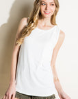 e Luna Solid Striped Mixed Tank