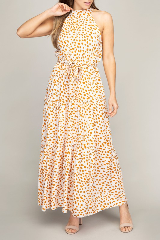 Tiered Maxi Ditsy Dress - Online Only