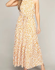 Tiered Maxi Ditsy Dress - Online Only