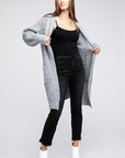 BiBi Twist Knitted Open Front Cardigan With Pockets