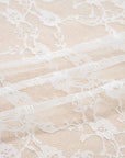 Sheer Lace Ruffle Tiered High-Low Skirt