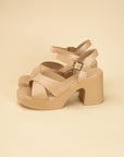 TOUCH-S Crisscross Sandal Heels