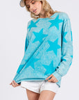 SAGE + FIG Mineral Wash Star Pattern T-Shirt