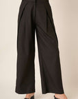 Mittoshop Deep Pleated High Waisted Wide Leg Pants