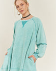 Jade By Jane Colorwash Tunic Sweatshirt