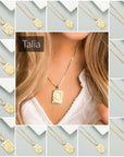 Classy Pendant Talia Initial Gold Letter Necklace