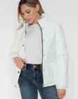 YMI Pocketed Zip Up Turtleneck Puffer Jacket