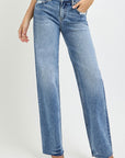 RISEN Full Size High Rise Straight Leg Jeans with Pockets