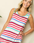 e Luna Multi Striped Tank Top