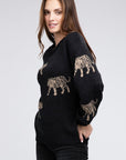 BiBi Tiger Pattern Sweater