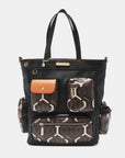 Nicole Lee USA Geometric Pattern Tote Bag