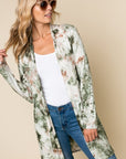 e Luna PLUS Tie Dye Long Cardigan